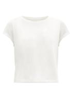 Matchesfashion.com Vaara - Nadia Cap-sleeve Jersey T-shirt - Womens - Ivory