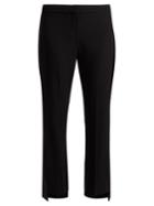 Alexander Mcqueen Satin-striped Crepe Tuxedo Trousers