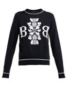 Matchesfashion.com Barrie - Thistle League Cashmere Sweater - Womens - Black White