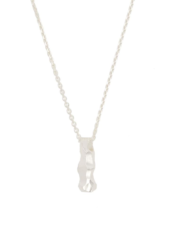 All Blues Rauk Carved Silver Necklace
