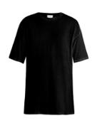 Matchesfashion.com Raey - Long Line Cotton Jersey T Shirt - Womens - Black