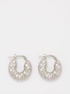 Jil Sander - Crystal-embellished Hoop Earrings - Womens - Crystal