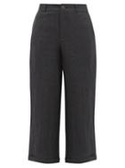Matchesfashion.com Toogood - The Bricklayer Linen Straight-leg Trousers - Womens - Black