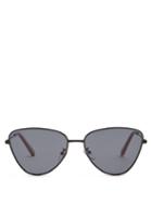 Matchesfashion.com Le Specs - Echo Metal Sunglasses - Womens - Black