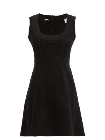 Matchesfashion.com William Vintage - Alaa Sleeveless Stretch Mini Dress - Womens - Black