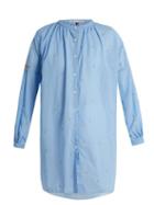 Matchesfashion.com Jupe By Jackie - Kahano Embroidered Cotton Dress - Womens - Blue Multi