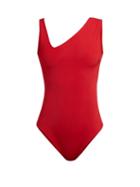 Matchesfashion.com Haight - Lucia Asymmetric Swimsuit - Womens - Red