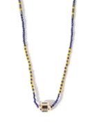 Matchesfashion.com Luis Morais - Hexagon Lapis-lazuli & 14kt Gold Necklace - Mens - Multi