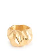 All Blues Rauk Tall Carved 18kt Gold Vermeil Ring