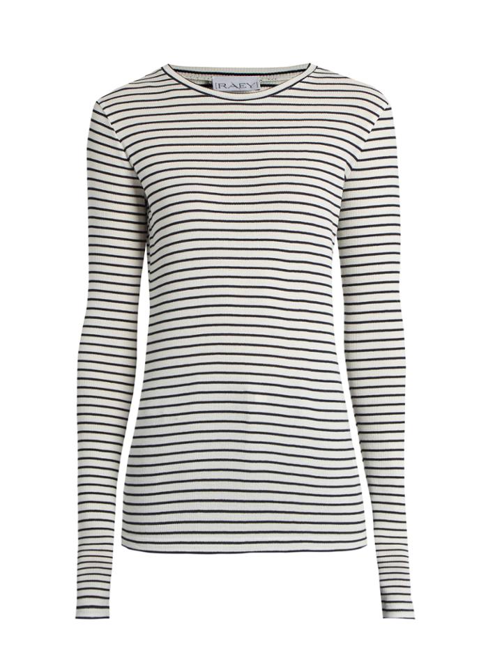 Raey Long-sleeved Striped Ribbed T-shirt
