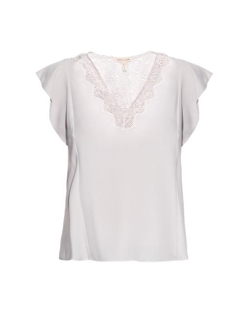 Rebecca Taylor V-neck Crepe Top