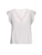 Rebecca Taylor V-neck Crepe Top