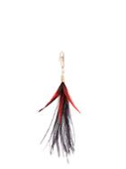 Hillier Bartley Cubic-zirconia, Feather And Gold-plated Earring