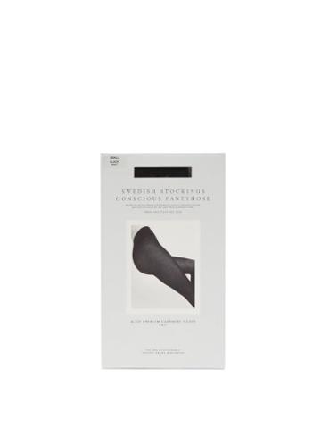 Ladies Lingerie Swedish Stockings - Alice Tights - Womens - Black