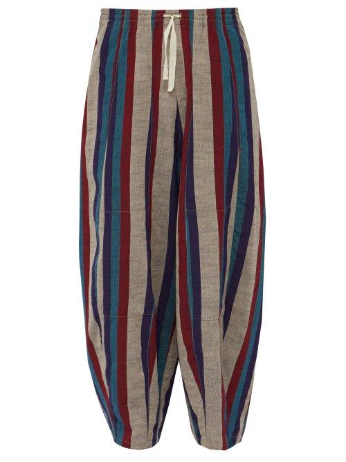 Matchesfashion.com Needles - Striped Cotton Trousers - Mens - Multi