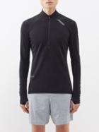 Soar - Wooltech Half-zip Long-sleeved Top - Mens - Black