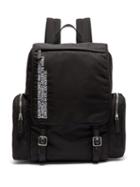 Matchesfashion.com Calvin Klein 205w39nyc - Logo Embroidered Nylon Backpack - Mens - Black
