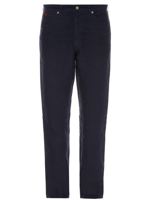 120 Lino Straight-leg Linen Trousers