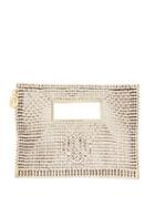 Matchesfashion.com Rosantica - Iside Crystal-embellished Envelope Clutch Bag - Womens - Crystal