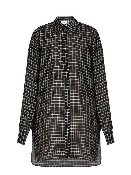 Raey Checked Cotton And Silk-blend Oversized Shirt