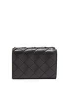 Bottega Veneta - Intrecciato Leather Bifold Wallet - Womens - Black