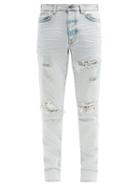 Matchesfashion.com Amiri - Mx1 Bandana Slim-leg Jeans - Mens - Blue