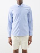 Orlebar Brown - Giles Cotton-poplin Shirt - Mens - White Blue