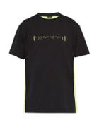 Matchesfashion.com Marcelo Burlon - Confidential Print Two Tone Cotton T Shirt - Mens - Black Yellow