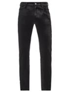 Mens Rtw Balenciaga - Velvet Slim-leg Trousers - Mens - Black