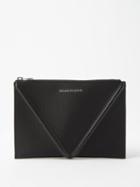 Alexander Mcqueen - Harness Leather-trim Pouch - Mens - Black