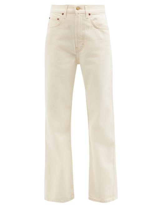 B Sides - Plein Deadstock-denim Straight-leg Jeans - Womens - Cream