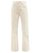 B Sides - Plein Deadstock-denim Straight-leg Jeans - Womens - Cream
