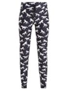 Matchesfashion.com The Upside - Ballet Horse Print Performance Leggings - Womens - Navy White