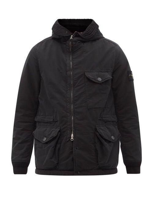 Stone Island - David-tc Hooded Technical-shell Jacket - Mens - Black
