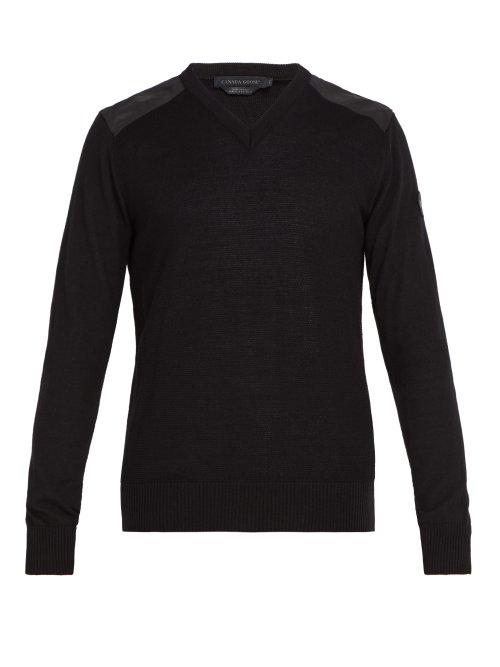 Matchesfashion.com Canada Goose - Mcleod Wool Sweater - Mens - Black