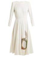 Toga Embellished Cut-out Stretch-crepe Dress