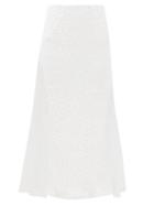 Erdem - Ivetta Broderie-anglaise Cotton-blend Suit Skirt - Womens - White