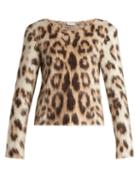 Matchesfashion.com Loewe - Leopard Print Mohair Sweater - Womens - Leopard