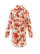 Matchesfashion.com Vivienne Westwood - Lottie Rose Printed Silk Georgette Shirt - Womens - Cream Multi