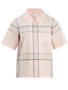 Prada Large Checked-pattern Cotton-poplin Shirt