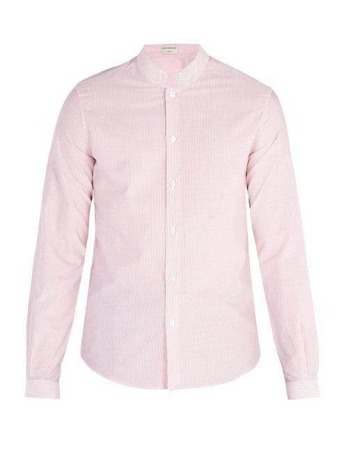 Matchesfashion.com Ditions M.r - Officer Collar Shirt - Mens - Pink