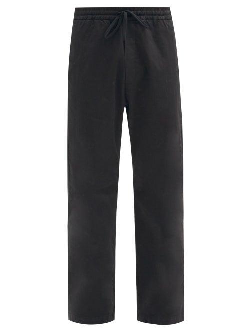 Matchesfashion.com Barena Venezia - Bativoga Drawstring-waist Cotton-blend Trousers - Mens - Black