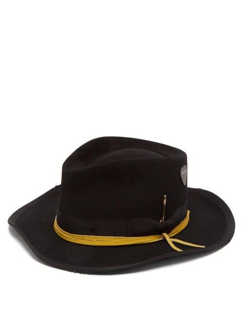 Matchesfashion.com Nick Fouquet - Wayward Felt Fedora - Mens - Black