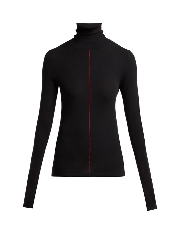 Maison Margiela Roll-neck Stretch-knit Sweater