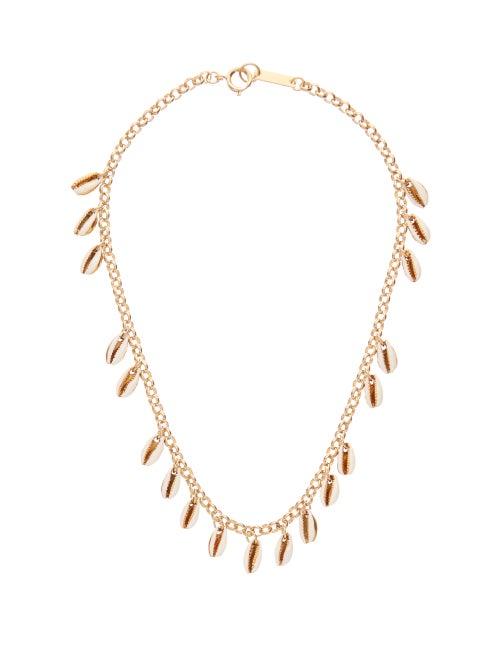 Matchesfashion.com Isabel Marant - Pukka-shell Necklace - Womens - White Gold