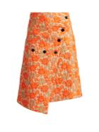 Jil Sander Fresia Floral-brocade Wrap Skirt
