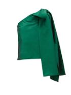 Matchesfashion.com Bernadette - Winnie One-shoulder Taffeta Top - Womens - Green
