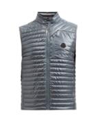 Moncler - Aptera Quilted Down Gilet - Mens - Blue