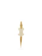 Matchesfashion.com Bibi Van Der Velden - Alligator Mammoth Tusk & 18kt Gold Single Earring - Womens - White Gold