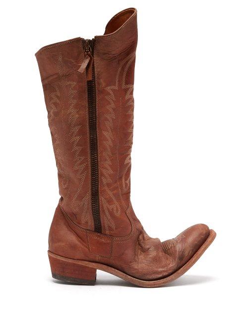 Matchesfashion.com Golden Goose Deluxe Brand - Golden Leather Boots - Womens - Brown